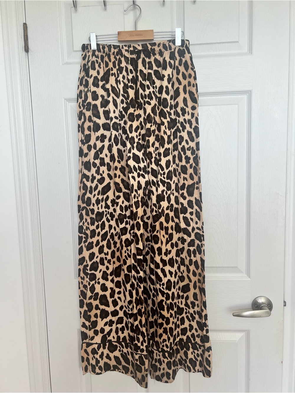 Leopard Print pants - Black and Tan